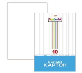 Картон цветной, белый