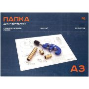 Папка для черчения BG, А3, 10л., с горизонтальной рамкой, 160г/м2 Пч10А3г_58478