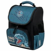 Ранец ПИФАГОР BASIC, 1 отделение, 3 кармана, эргономичная спинка, «Dino world», 35х28х18 см, 272046