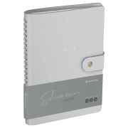 Книжка записная  А5  96 листов, Greenwich Line «Shimmer. Silver», ЛАЙТ, кожзам, скрытый гребень, блок в линию NA5_51422