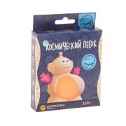 Космический песок, голубой, пластичный, + формочка 150гр. KP015B