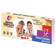 Пластилин 12цв 180г Луч «Школа творчества», картонная упаковка 29С 1763-08