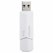 Флеш-память 32GB SmartBuy «Clue» 32GB, USB 2.0, белый, SB32GBCLU-W