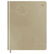 Дневник 1-11 кл. 48л. (твердый) BG «Lines on beige», иск. кожа, тиснение фольгой, ляссе D5h48_58518
