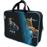 Папка-портфель Fox, A4, 1 отделение, на молнии, с ручками, DC0125-17