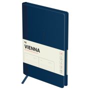 Ежедневник недатированный А5 «Vienna. Dark blue», темно-синий, кожзам, мягкий переплет, цветной срез, 136л., BG DuA5_61264