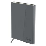 Ежедневник датированный 2025г., А5, 176л.,  BG «Magnet. Grey», серый, магнитный клапан, твердый переплет, кожзам DdA5_26421