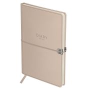 Ежедневник недатированный, А5, 136л., твердый переплет, кожзам, BG «Pastel. Beige», бежевый, на резинке DuA5_61201