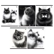 Тетрадь 48л., А5, клетка BG «Пушистые коты»  Т5ск48 63531