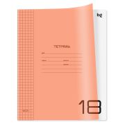 Тетрадь 18 л. кл. «UniTone. Neon», пластиковая обложка, неон оранжевый BG Т5ск18_пл 12449