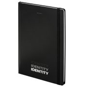 Блокнот А4 с резинкой в клетку 96 л., БОЛЬШОЙ ФОРМАТ  204х299 мм, BRAUBERG, «Identity», 115528