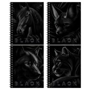 Тетрадь 48л., А5, клетка BG «Just Black»  на гребене, soft-touch ламинация, выб.лак Т5гр48_лс_вл 08506