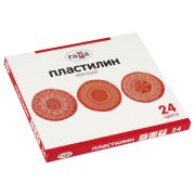 Пластилин 24цв Гамма  480гр со стеком картон 2001241