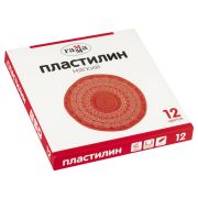 Пластилин 12 цв Гамма  240гр со стеком картон 2001241_12