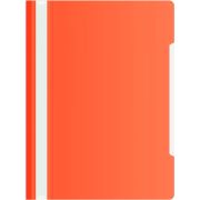 Скоросшиватель пластиковый с прозрачным верхом, красный , Бюрократ, PS20red 120/160мкм
