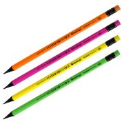 Карандаш Berlingo «Flexy Neon» HB, с ластиком, заточен., пластиковый, ассорти BP00880