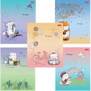 Тетрадь 12л. линия, «Приключения кота Пирожка» (микс в спайке), обложка картон, Хатбер 067659, 12Т5В2