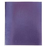 Тетрадь 48л. линия обложка бумвинил METALLIC фиолетовый  Хатбер 48Т5бвС2
