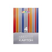 Картон цветной 4л. 4цв А4 гофрированный, металлизированный Creative Set  Хатбер 12145