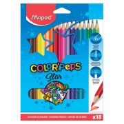 Карандаши 18 цв MAPED трехгранные заточен. 183218