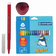 Фломастеры 18цв.п/упак.Centropen устойчивы к высыханию 2510/18