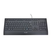 Клавиатура Logitech K280e, тихий ход клавиш, USB, черный 920-005215