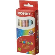 Мел воск. 12 цв. трехгранные, ударопрочные  KRAYONES Kores к/кор. 33101.02