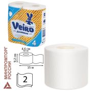 Бумага туалетная Linia Veiro Домашняя 4рул.2сл. 15м 1с24