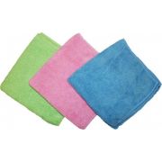 Салфетка для уборки 30*30см., 220гхм2., 3ШТ в упаковке,  микрофибра
