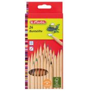 Карандаши 24 цв. Herlitz  некрашенный корпус Германия 8660524