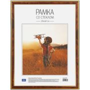 Рамка для фото пластиковая 30х40см,  №2, темный орех 267555