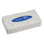 Салфетки косметические OfficeClean, 2-х слойные, 20*20см, в картонном боксе, белые, 100шт. 279679