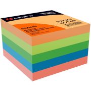 Бумага с липк. краем 76,2*76,2 400л. неон 5цв LAMARK 400