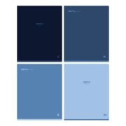 Тетрадь 48л. клетка «Monocolor. Blue», soft-touch ламинация  BG Т5ск48_лс 11854