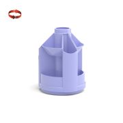 Подставка настольная для пишущих принадлежностей  Erich Krause Mini Desk Pastel, вращающаяся, пластик, фиолетовый  51472