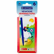 Фломастеры 6 цв. Centropen  Пингвины  мягкая упаковка Чехия 7790/06-86