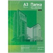 Папка для черчения  рамка штамп вертикальная А3 /10л./160г/м2 Спейс Пч10А3г_9016