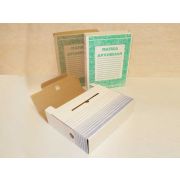 Папка архивная 75мм (короб) микрогофр. белая 340х250х75