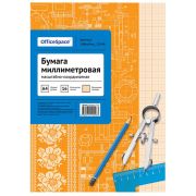 Бумага масштабно-координатная А4 16 листов, оранжевая  Спейс 13546