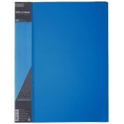 Папка 60 файлов пластиковая Hatber STANDARD синяя 21мм, 700мкм. 60AV4_00109