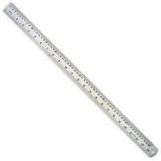 Линейка 60см металлическая 24*9/8 Attache 35820