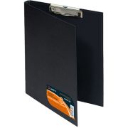 Планшет с верхним зажимом с крышкой А4 PVC, корешок 10 мм, черный, А4  Lamark CB0627-BK
