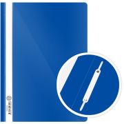 Скоросшиватель А4 пластиковый  с прозрачным верхом, синий, 150мкм.,  DOLCE COSTO Эконом D00400-BL
