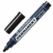 Маркер перманентный Centropen невысыхаемый, круглый кончик, 3мм черный 8510