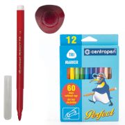 Фломастеры 12цв. карт/упак.Centropen устойчивых к высыханию 2510/12