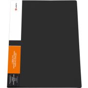 Папка 4 кольца пластик Lamark черная, 25мм.,  корешок 32 мм, 0,60мкм RF0169-BK