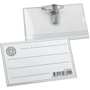 Бейдж DOLCE COSTO 90х55 мм с булавкой и клипом D00055