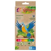 Карандаши 12 цв. Луч Zoo  шестигран. пластик  к/у 29С 1740-08