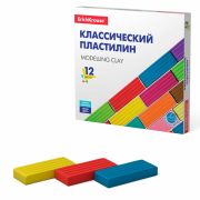 Пластилин 12цв. Erich Krause «Basic», 192гр растительная основа, картонная упаковка 50558