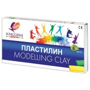 Пластилин 6цв. Классика со стеком, к/кор., 120г.Луч 12С 878-08